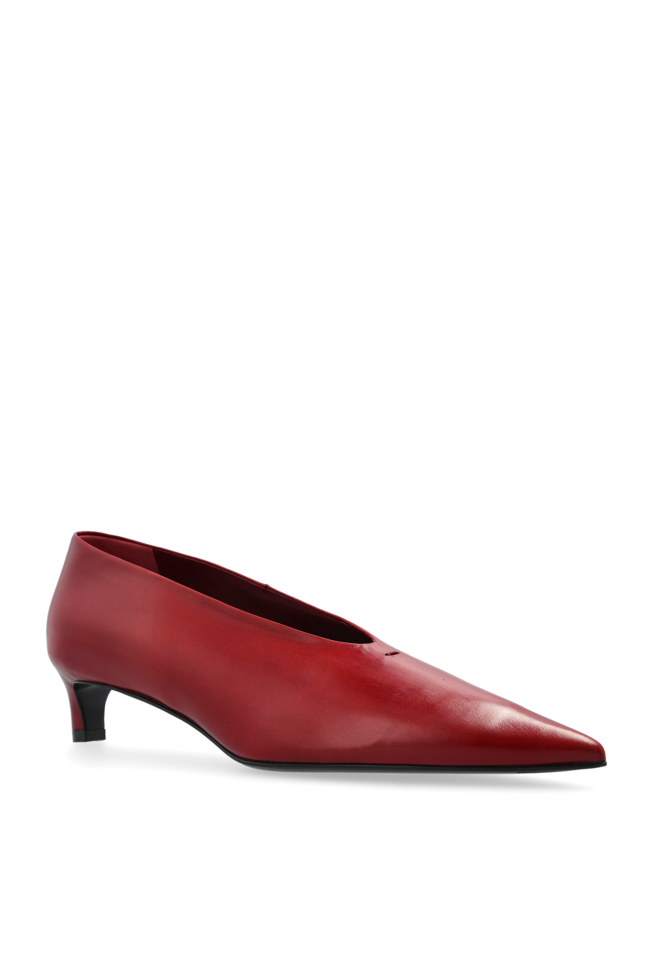 JIL SANDER Leather heeled shoes | Women's | Vitkac